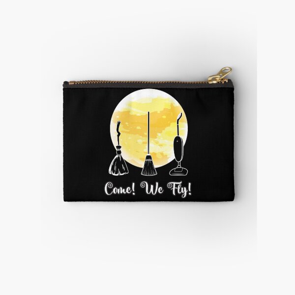 Item preview, Come We Fly ! Halloween brooms with moon background | Great gift for Halloween party designed and sold by trendyshopy.