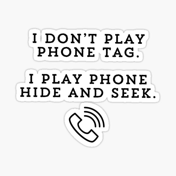 "Phone Tag" Sticker for Sale by marisaj4488 Redbubble