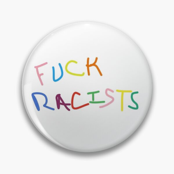 Item preview, fuck racists handwriting design designed and sold by annasantermans.