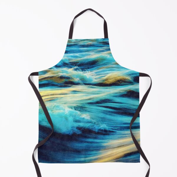 Item preview, Abstract Watercolor Ocean Waves Painting designed and sold by DebiPhillips.