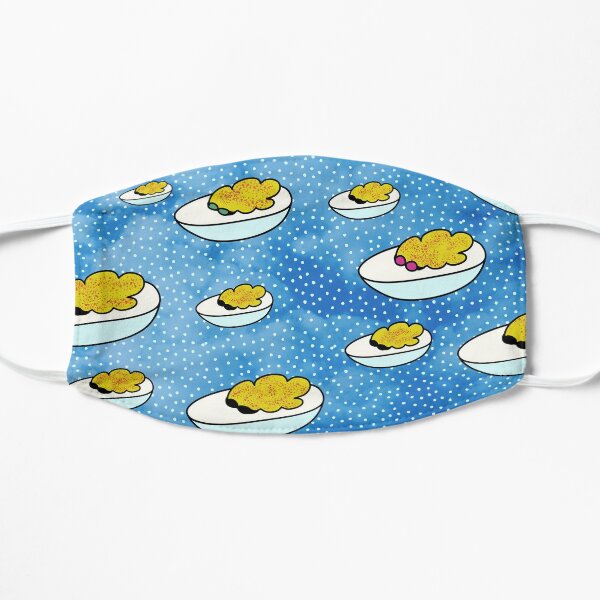 Parade of Devilled Eggs Flat Mask
