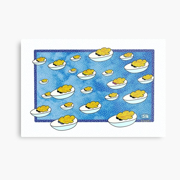 Parade of Devilled Eggs Metal Print