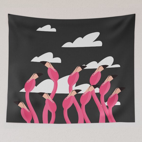Item preview, FLIM FLAM PINK FLAMINGOS  designed and sold by garhoud.