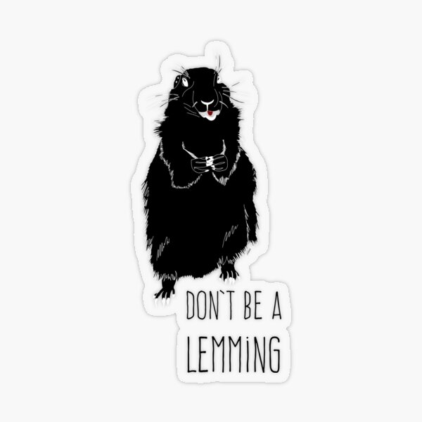 Real Lemmings - Lemming Sticker