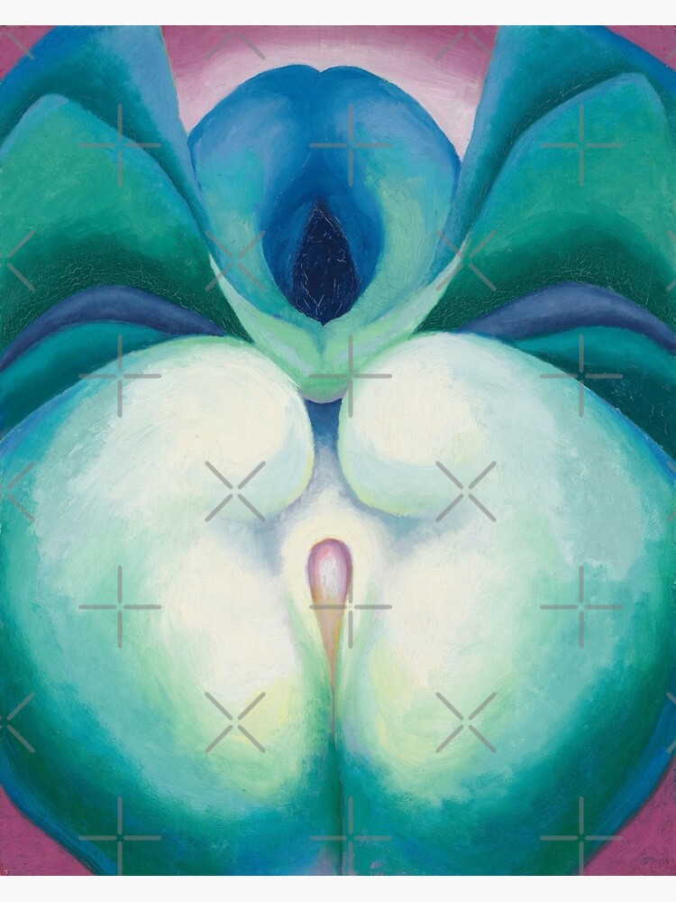 « Série I Formes de fleurs blanches et bleues (1919) par Georgia O'Keeffe » par ginastera-66