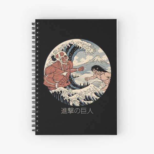 Attack on Titan - Kanagawa Wave Spiral Notebook