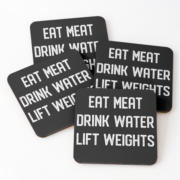 Item preview, Eat meat, drink water, lift weights designed and sold by EnjoyMyTees.