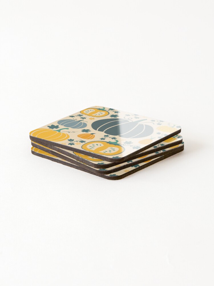 Thumbnail 4 of 5, Coasters (Set of 4), Pumpkin Design designed and sold by MaskForTask.