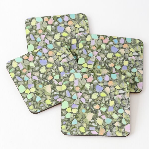 Item preview, rainbow of pebbles designed and sold by ValkyrArt.