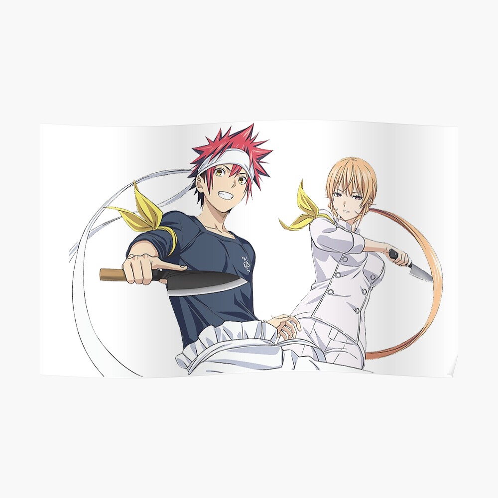 Souma And Erina Sticker By Snailhunter66 Redbubble