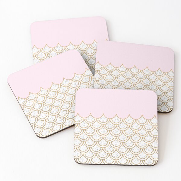 Item preview, Modern minimalist rose gold fish scales pattern designed and sold by Identity Club Co.