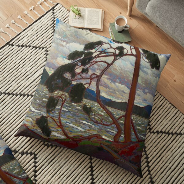 Le vent d'ouest (1917) par Tom Thomson Coussin de sol