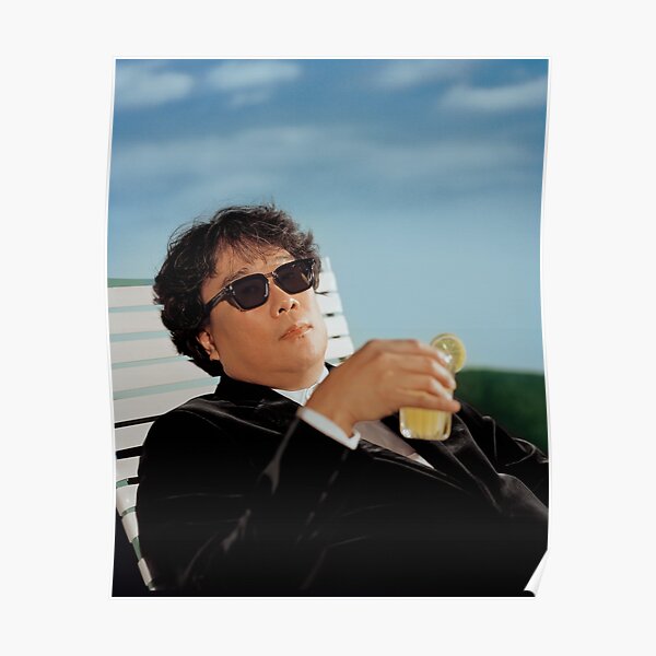 Bong Joon Ho Drinking Lemonade Poster
