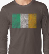 distressed irish flag Long Sleeve T-Shirt