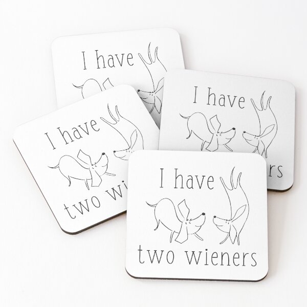 Item preview, I Have Two Wieners designed and sold by LuckyFoxDesigns.