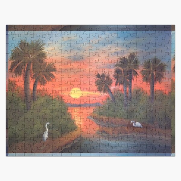 Low Country Sunset Jigsaw Puzzle