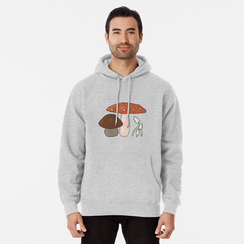 "Mushrooms" Pullover Hoodie for Sale by CraftyBeetleBug Redbubble