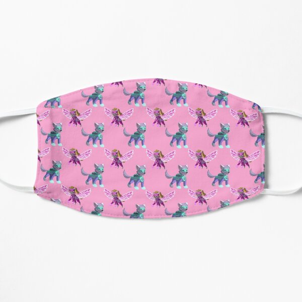 Paw Patrol Mighty Pups Pattern (Girl pups) - Pink Flat Mask