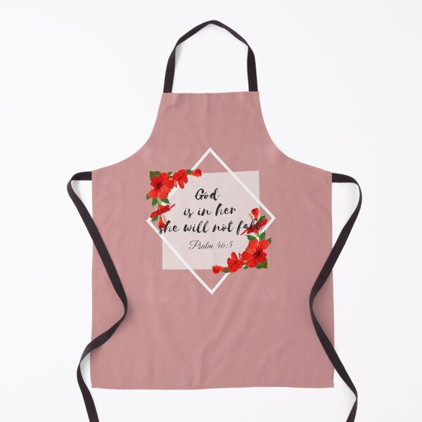 Item preview, God is in Her She will not Fall- Jesus and faith- Bible Verse designed and sold by EvaWolf.