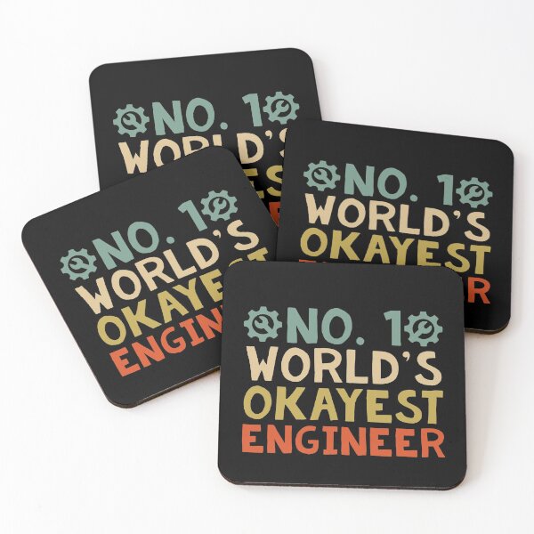 Item preview, No. 1 World's Okayest Engineer designed and sold by MarianRossberg.