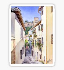 An Alley in the Albaicin, Granada Sticker