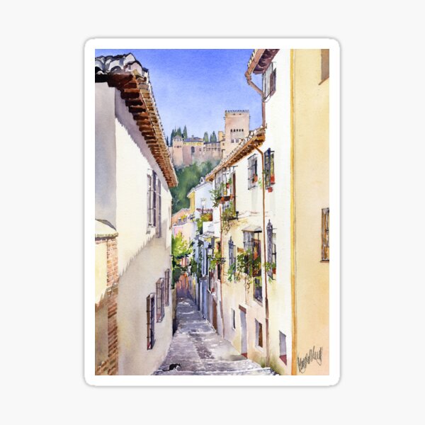 Item preview, An Alley in the Albaicin, Granada designed and sold by Margaret Merry.