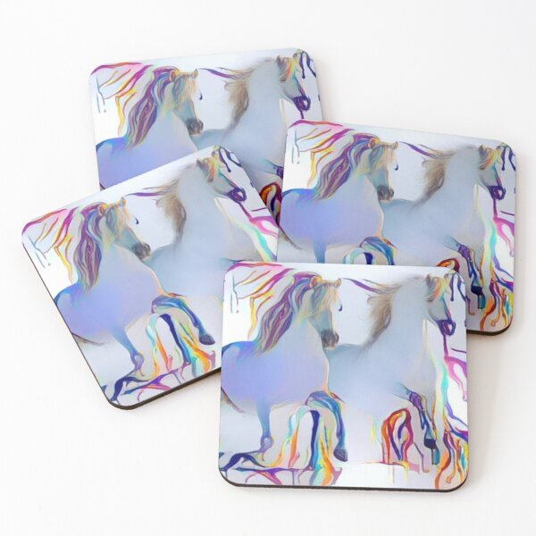 Item preview, Color Drip White Horses designed and sold by BhARTi Taylor.