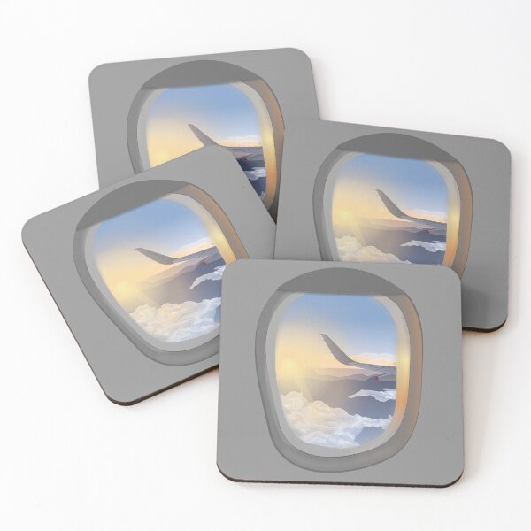Item preview, Airplane Window Sunrise designed and sold by simonescha.