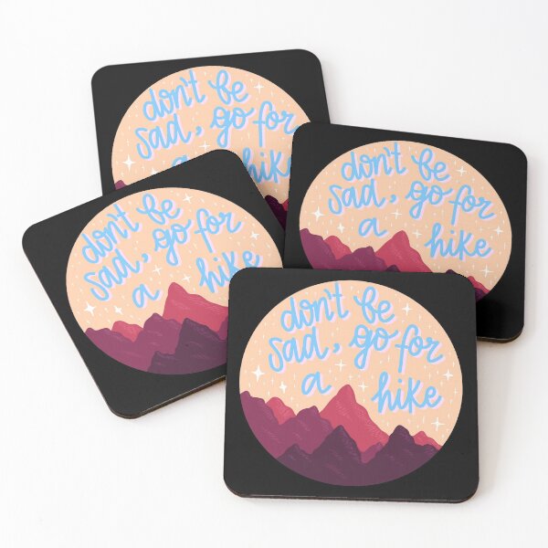 Item preview, don't be sad, go for a hike! - black designed and sold by riley-blue.