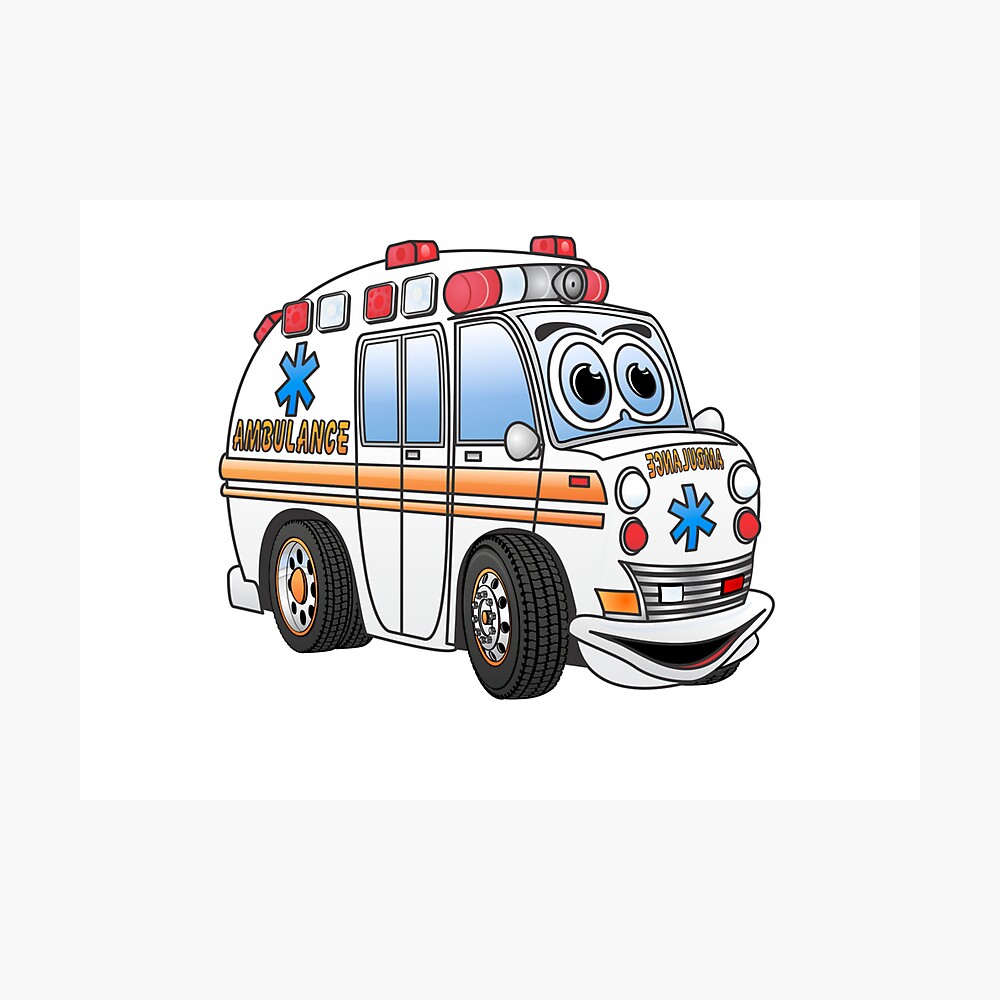 vecteur de dessin animé d'icône d'ambulance de lit. véhicule d'urgence  16227827 Art vectoriel chez Vecteezy