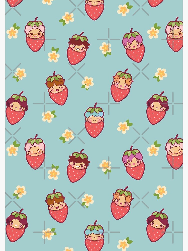 BTS Strawberry Patch ~Journals & Notebooks~   by MikaBees