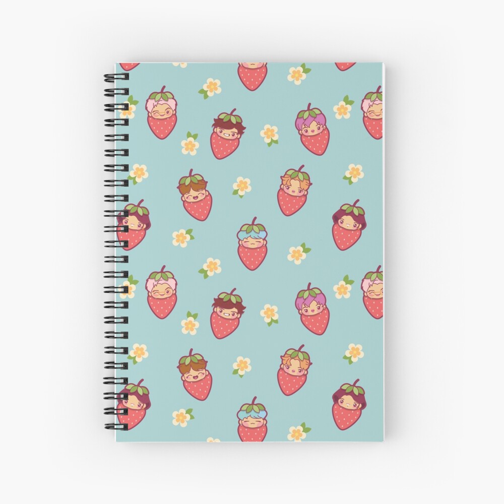 BTS Strawberry Patch ~Journals & Notebooks~ Spiral Notebook