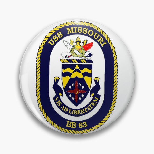 Item preview, USS Missouri (BB-63) Crest for Dark Colors designed and sold by Nikki SpaceStuffPlus.