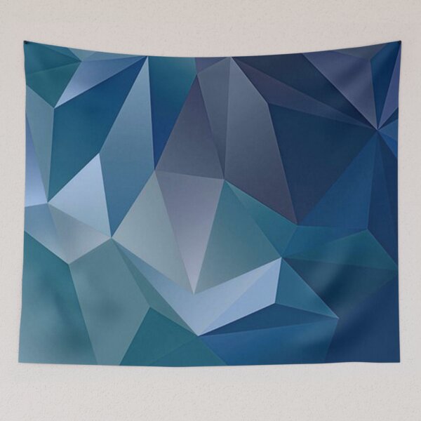 Item preview, Geometric Shapes in Shades of Blue designed and sold by WisdomInspired.