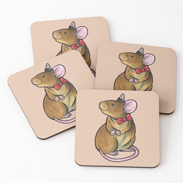 Item preview, Pet mouse with bow designed and sold by animalartbyjess.