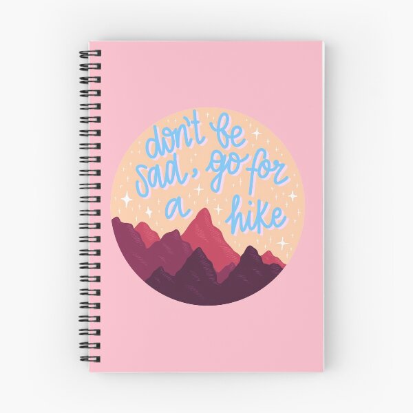 Item preview, don't be sad, go for a hike! - pink designed and sold by riley-blue.