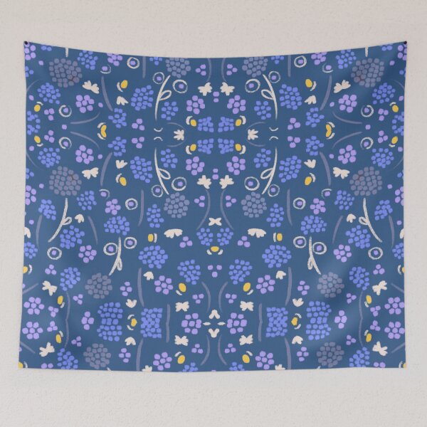 Item preview, Blueberry pattern in blue designed and sold by Valeria Frustaci.