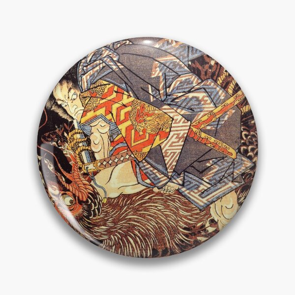 Item preview, Matar a un monstruoso Tengu - Arte tradicional japonés - Ukiyo (Ukiyo-e) designed and sold by pbbm.