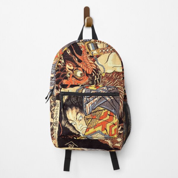 Item preview, Killing a monstrous Tengu - Traditional Japanese Art - Ukiyo (Ukiyo-e) designed and sold by pbbm.