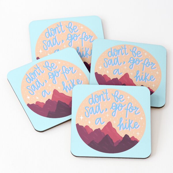 Item preview, don't be sad, go for a hike! - blue designed and sold by riley-blue.