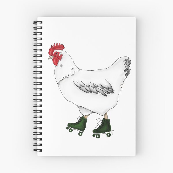 Artikelvorschau, Huhn in Rollschuhen entworfen und verkauft von CatsMeowVT.