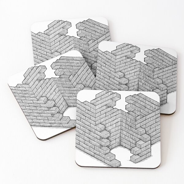 Brick Structure Coasters (Set of 4)