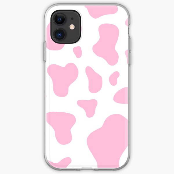 Pink Cow Print iPhone Soft Case