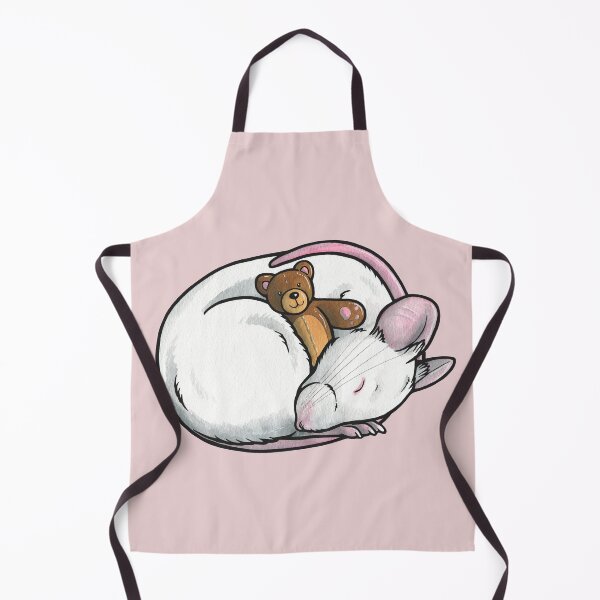 Item preview, Sleeping white mouse designed and sold by animalartbyjess.