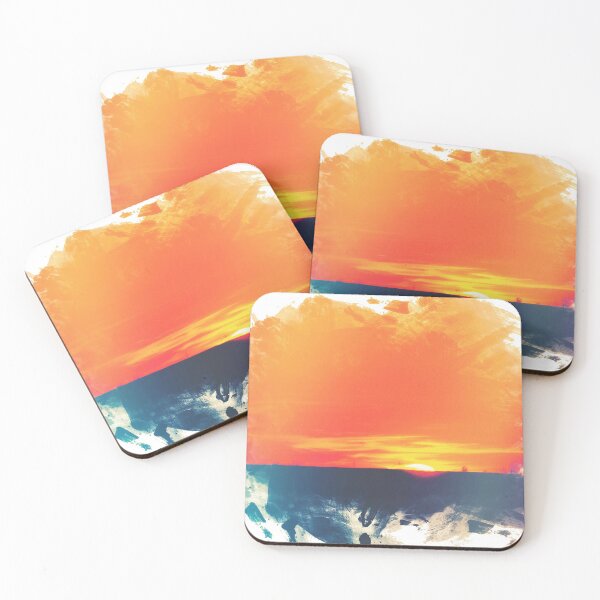 Item preview, Sunset Painting Photograph Sticker designed and sold by vanillacandles.