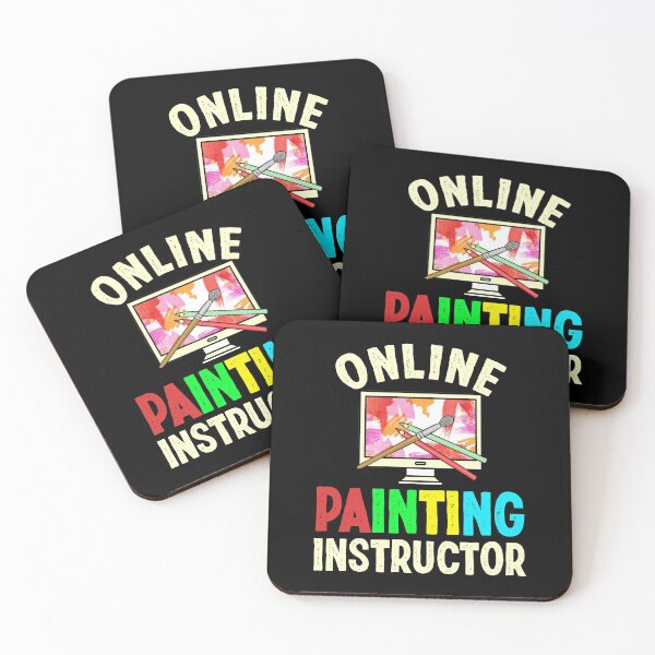 Item preview, Virtual Learning Online Painting Instructor designed and sold by Gold Wings Tees.