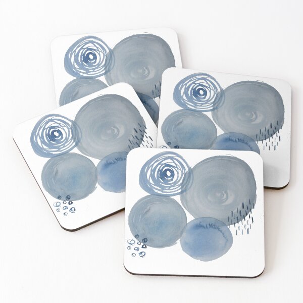 Aperçu de l'œuvre Abstrait aquarelle bleu créée et vendue par quartcreates.