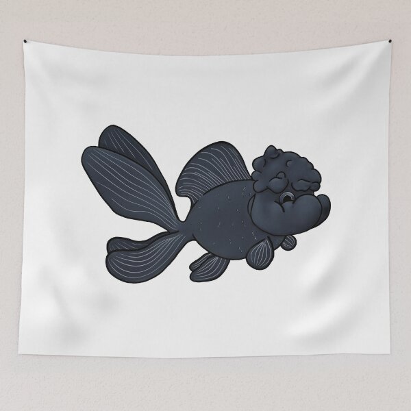 Item preview, Cute Blue Oranda Goldfish designed and sold by GregDorney.