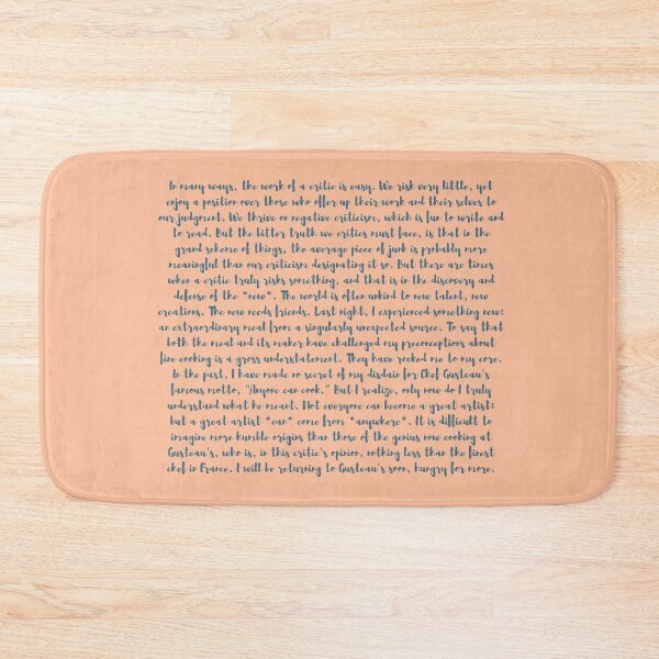 Item preview, Anton Ego Critic Quote Hungry For More Ratatouille designed and sold by Sunny Collections.