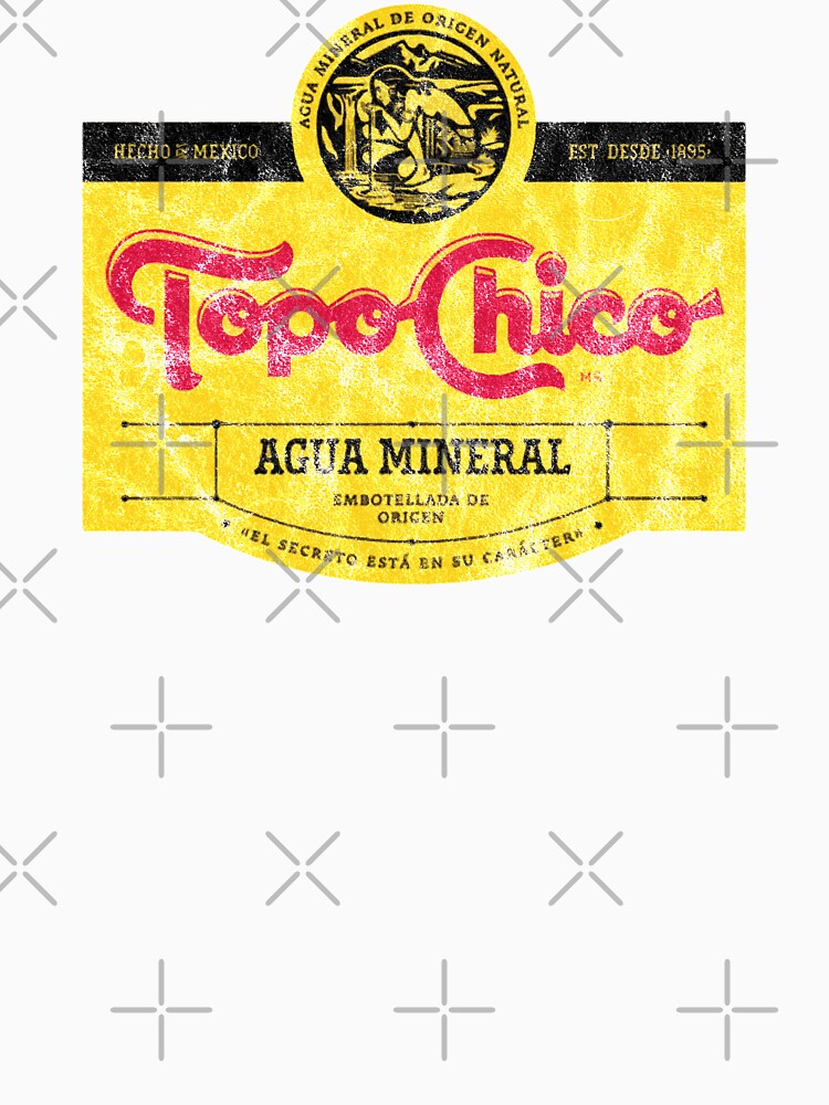 Topo Chico agua mineral worn and washed logo (sparkling mineral water) by carlosvela1123